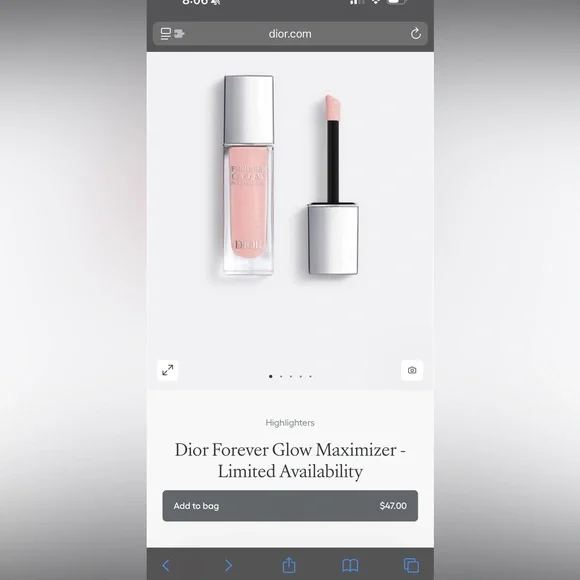 Dior Forever Glow Maximizer Highlighter in Pink - Picture 5 of 5